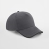 Cap - MOD. B25c:Graphite Grey, 100% cotton, Black, One Size
